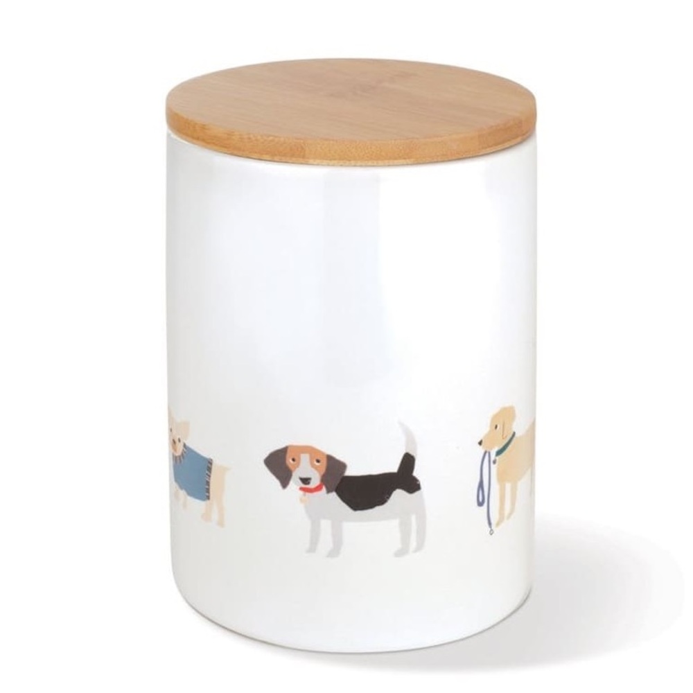 Pet Shop by Fringe Studio Happy Breeds Ceramic Dog Treat Jar